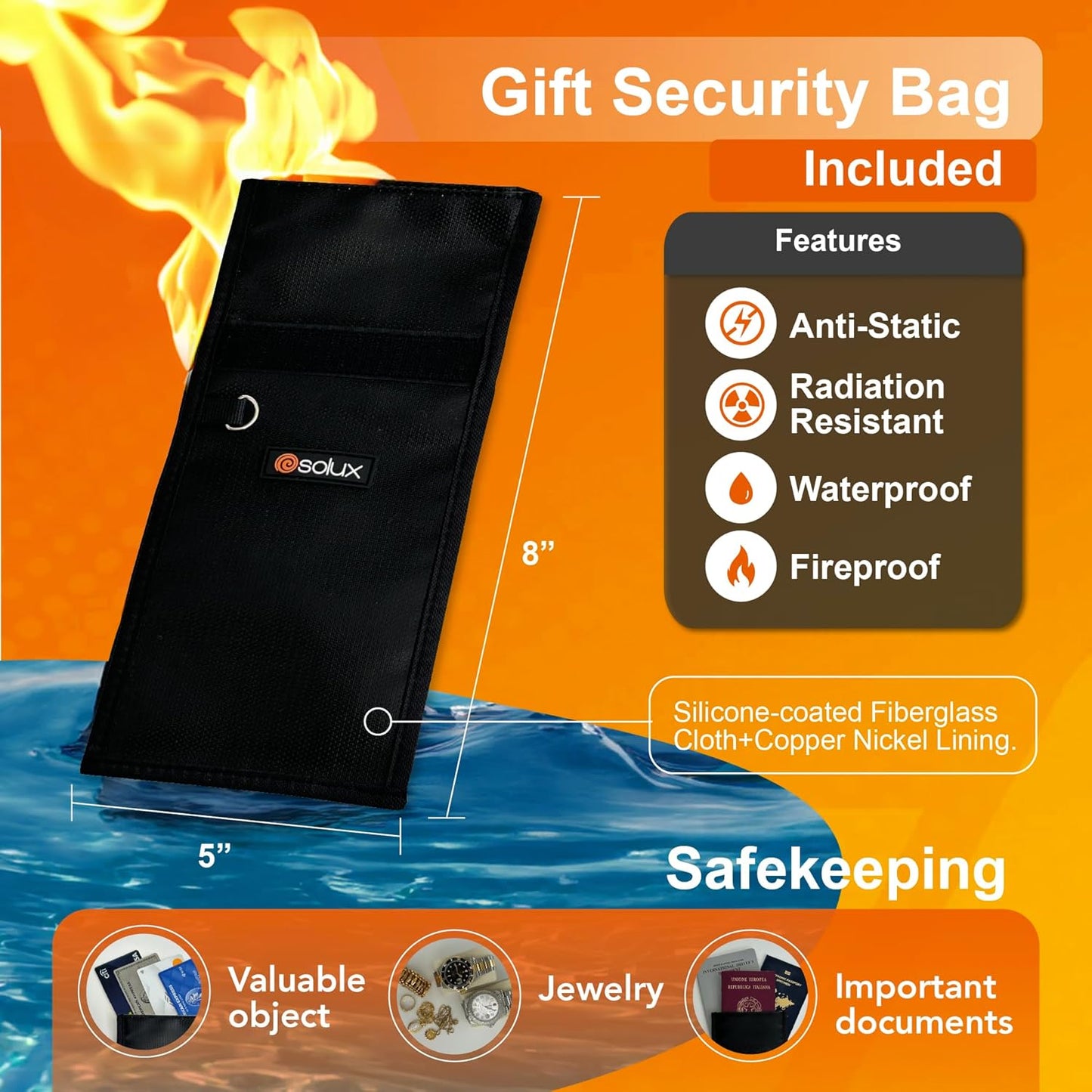 SOLUX 13" Cash Drawer - Cash Registers - Cash Register Drawer for POS - Square Cash Drawer for Small Businesses - Removable Coin Tray - 24V, RJ11/RJ12-Key Lock 4 Bill - 5 Coin, White