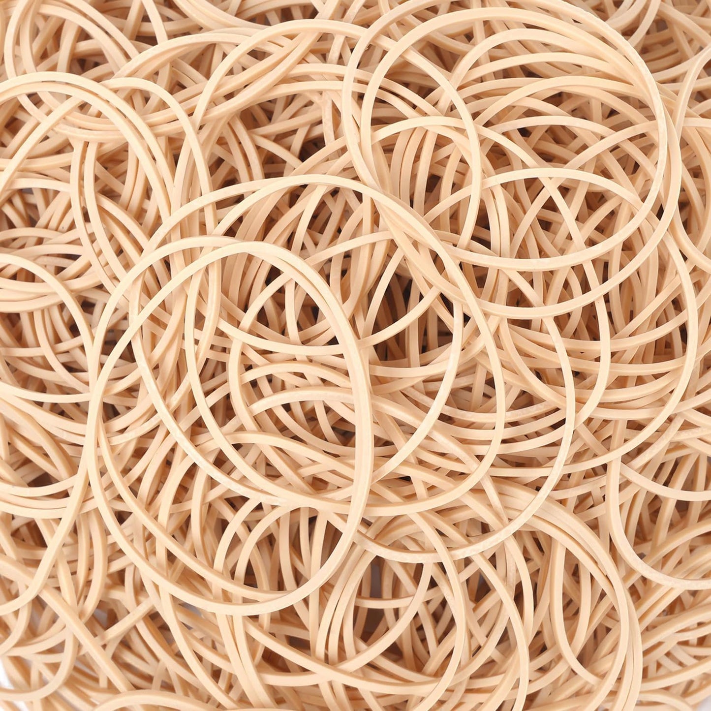 Rubber Bands Size#19 about 0.5lbs 500pcs Beige Elastic Rubber Bands Office Supplies