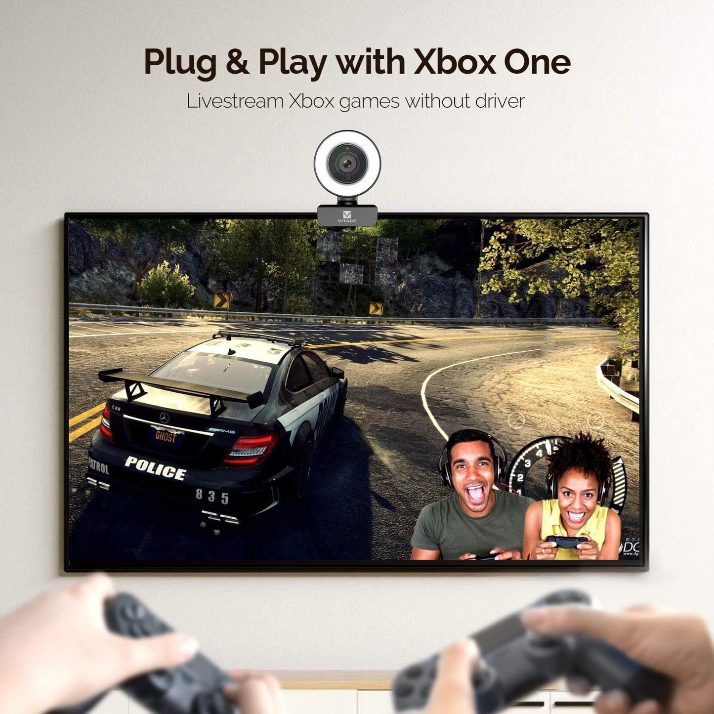 PC Webcam for Streaming HD 1080P, 960A USB Pro Computer Web Camera Video Cam for Mac Windows Laptop Conferencing Gaming Webcam with Ring Light & Microphone