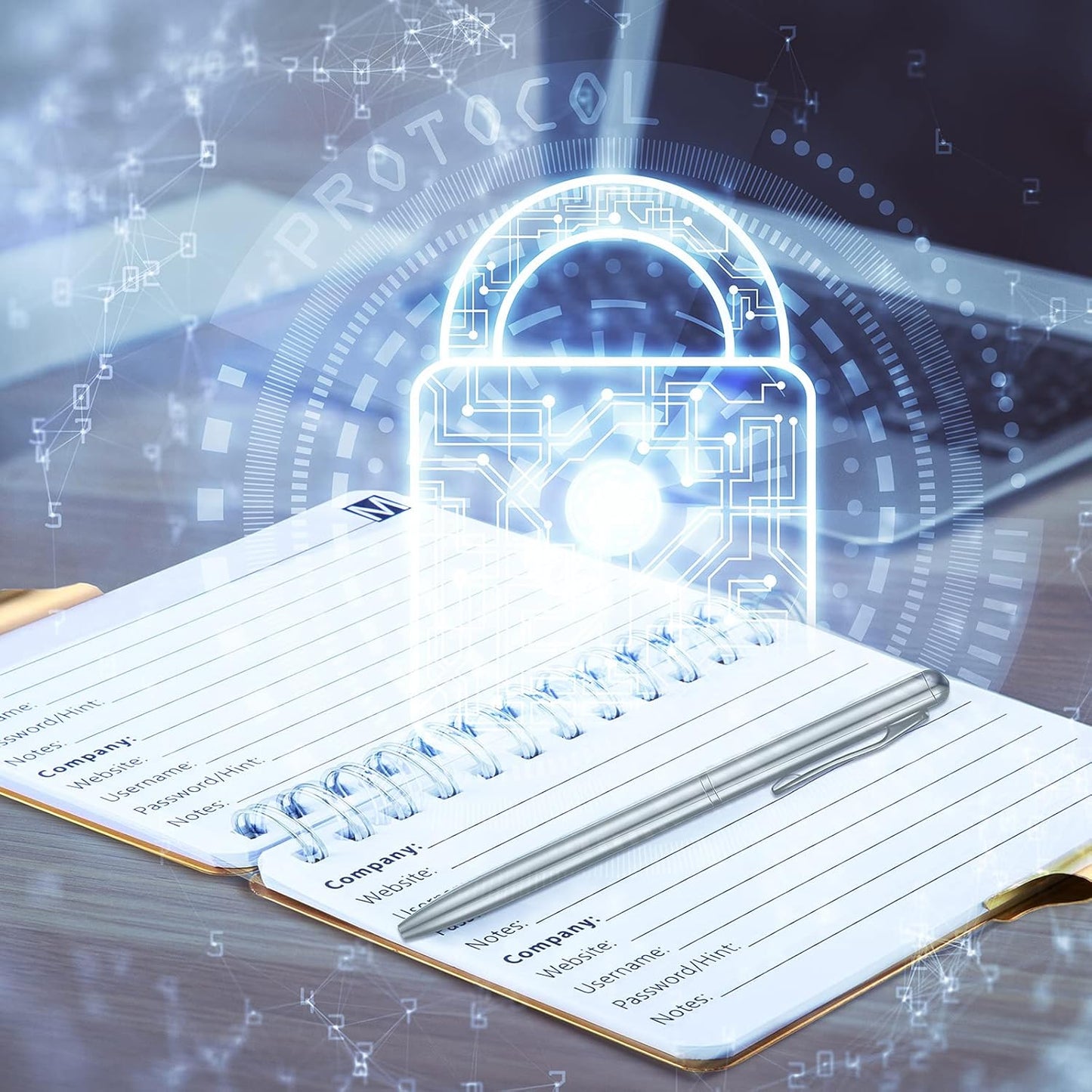 Zonon 2 Pcs Mini Password Book with Alphabetical Tabs Metal Password Keeper Book Portable Organizer Elegant Mandala Pattern Notebook with Pen, Spiral Bound for Information(Beige, Pink)