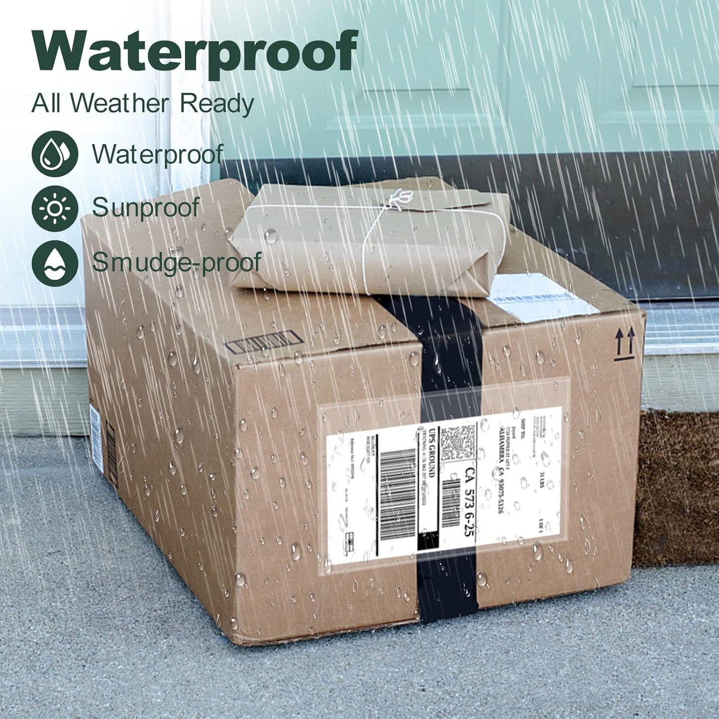 Clear Adhesive Top Loading Packing List Pouches 4.5'' X 5.5'', Shipping Label Sleeves, Packing Slip Envelopes (100 Bags)