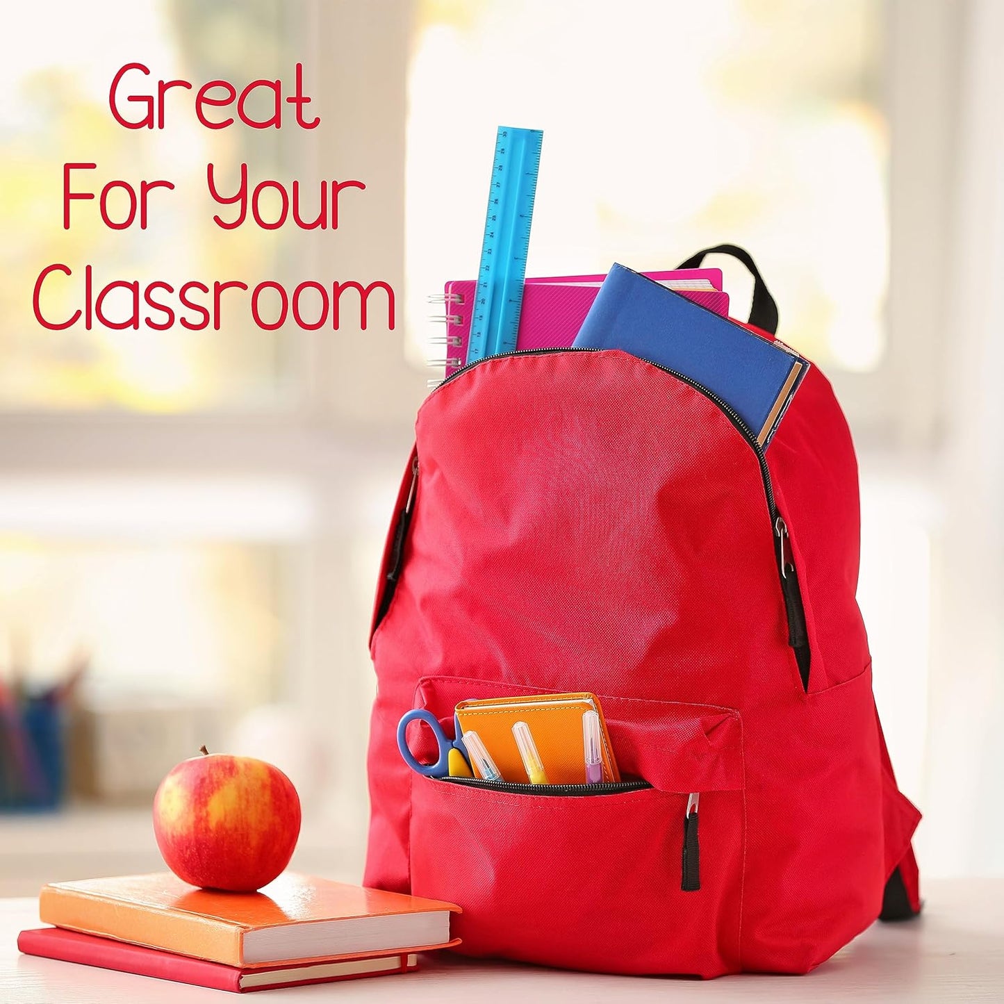 Rulers Bulk for Classroom (48 Bulk Pack) Plastic Ruler 12 Inch, Ruler with Centimeters and Inches, Bulk School Supplies Wholesale, Assorted Colors (48 Pack)