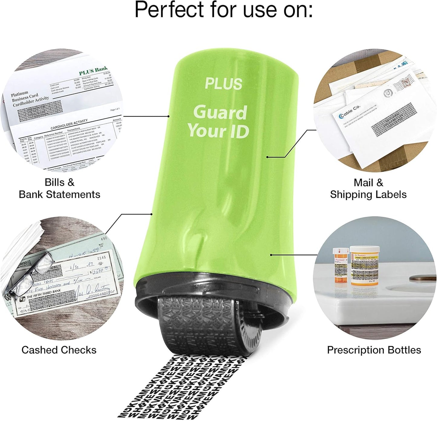 Guard Your ID Advanced Roller Identity Theft Prevention Security Stamp Green (38311)