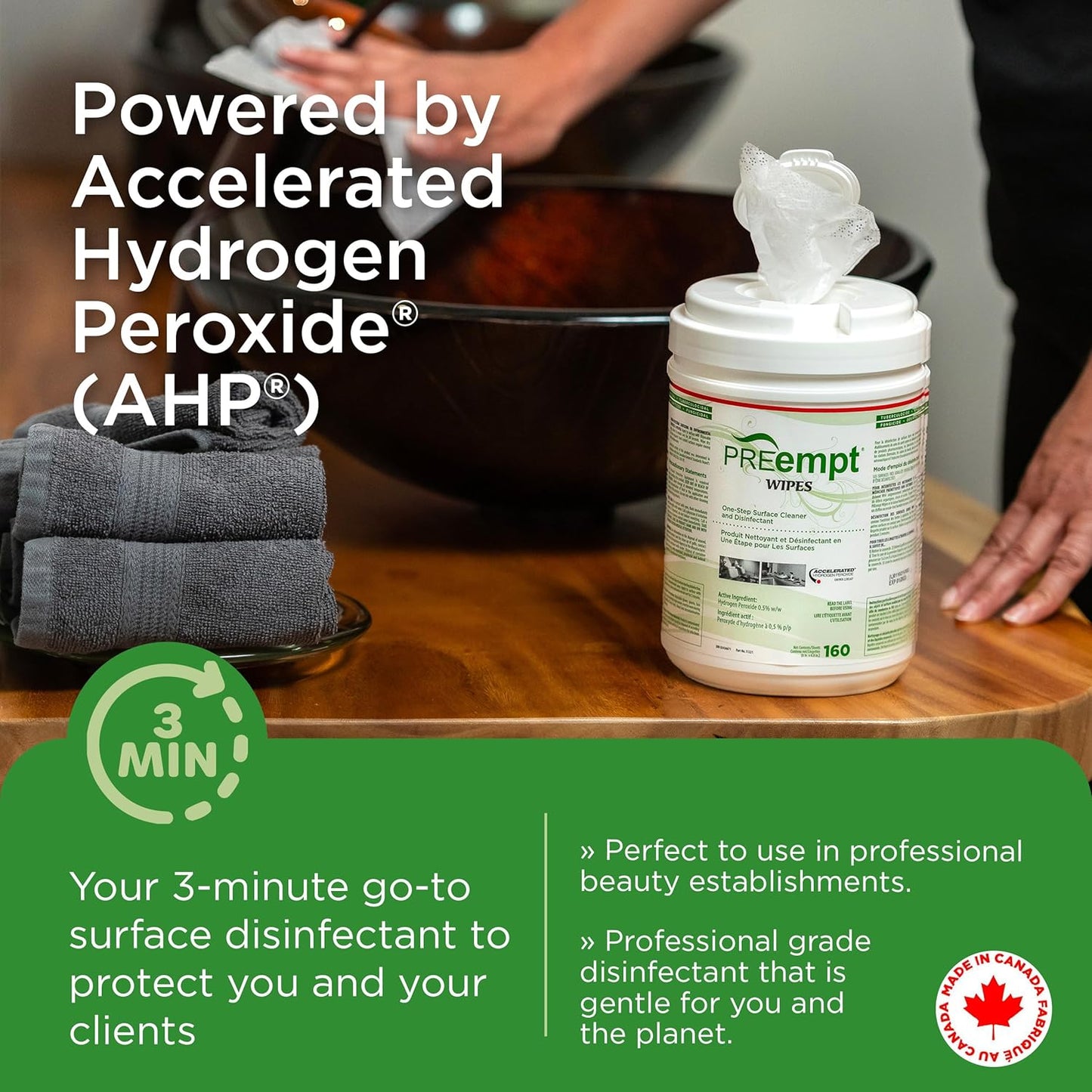 Wipes, 160 Count, Hospital Grade One-Step Surface Cleaner, and Disinfectant