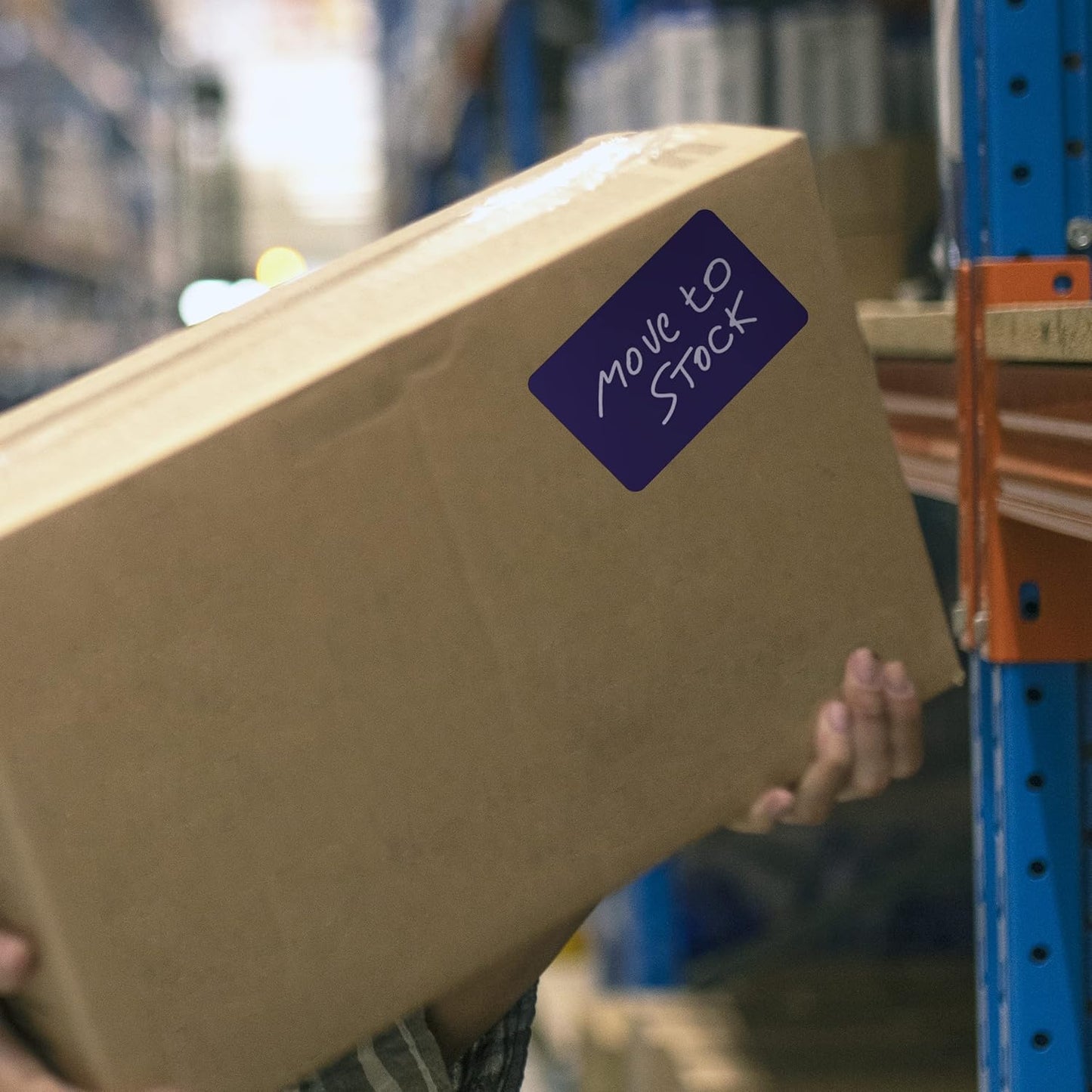 Kenco Color Coding 3 X 5 Rectangle Labels, Inventory Control Stickers 500 Labels Per Roll, Made in The USA (Dark Blue)