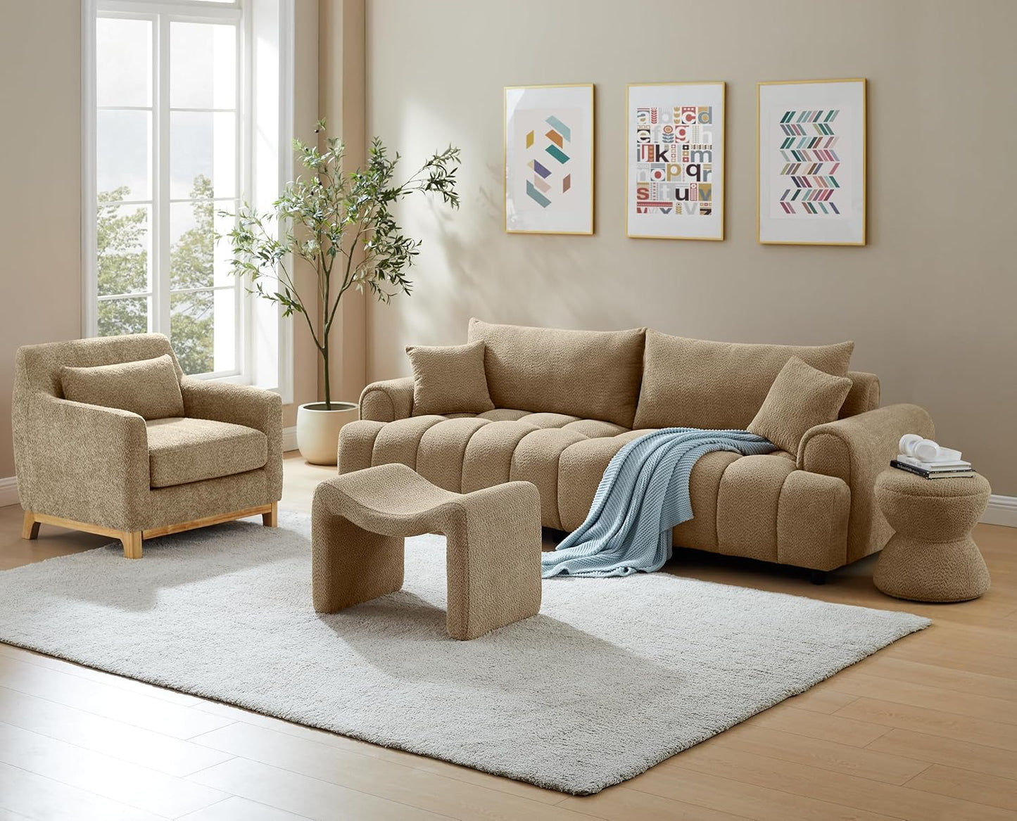 Small Footstool Ottoman, Multi-Functional Modern Foot Stool, Sofa Footrest Extra Seating for Living Room, Entryway, Hallways and Bedrooms, Small, Dark Gray