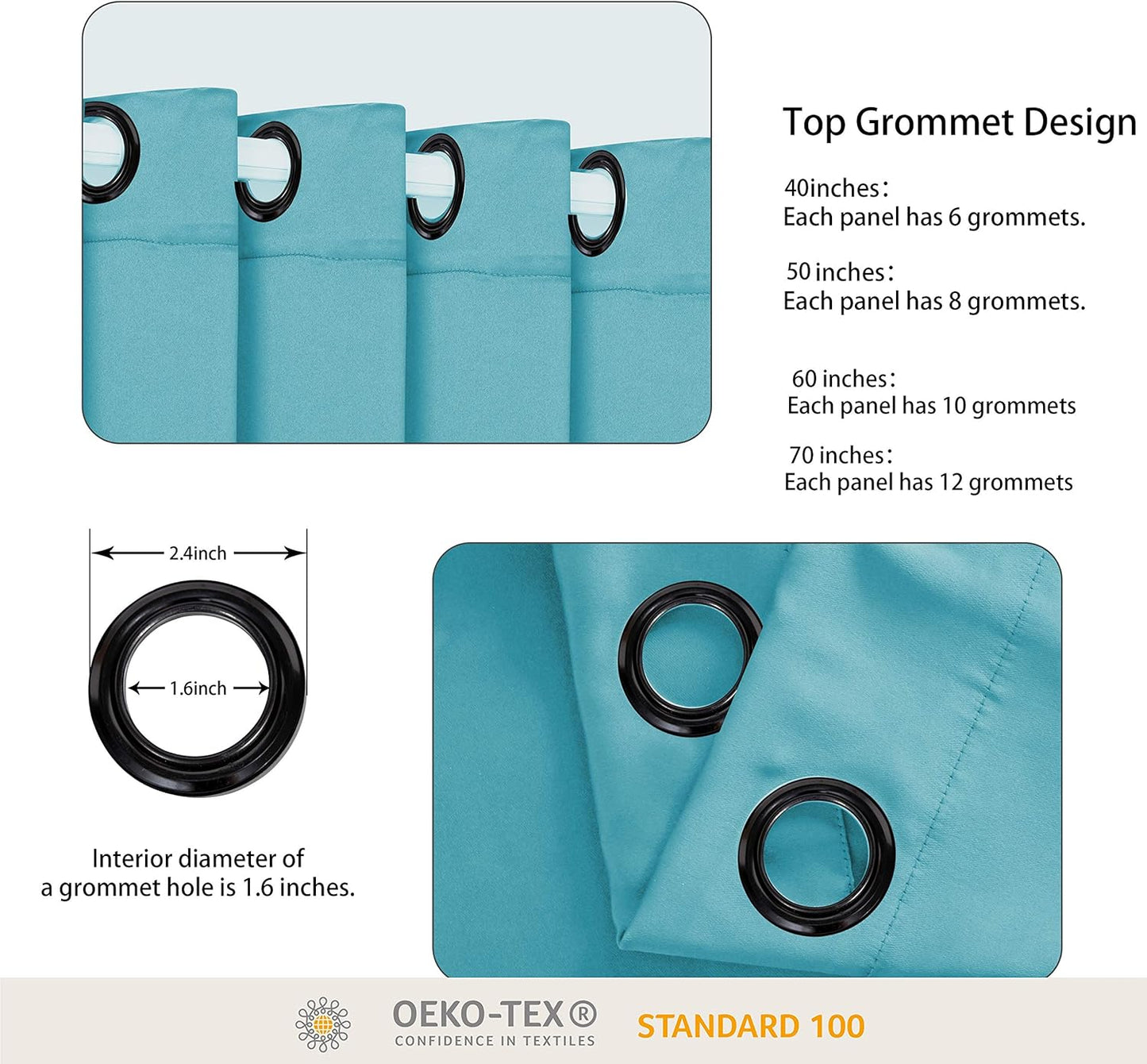 BONZER Extra Wide Room Divider Curtain Total Privacy Wall Noise Reducing Blackout Curtains for Apartment, Studio, 108L x 150W Inch (9L x 12.5W ft), 1 Panel, Teal