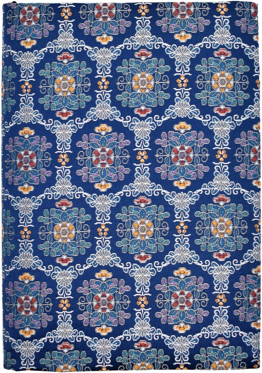 BLBMH A5 Book Covers for Paperbacks Fit for 5.5x8.4 inch Adjustable Book Sleeve Cover for Women Over 15 Soft Cloth Protector for Novels Notebook Journal - Flower Blue