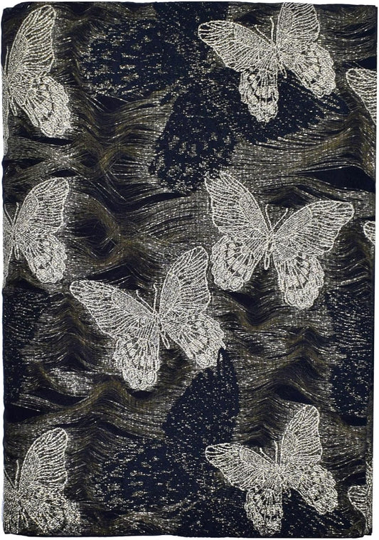 BLBMH Book Covers for Paperbacks Book Cover for Privacy Fit for 5.5x8.5 inch Adjustable Book Sleeve Cover for Diary Books Fabric Softcover Protector for Notebook - Butterfly B 8.5in