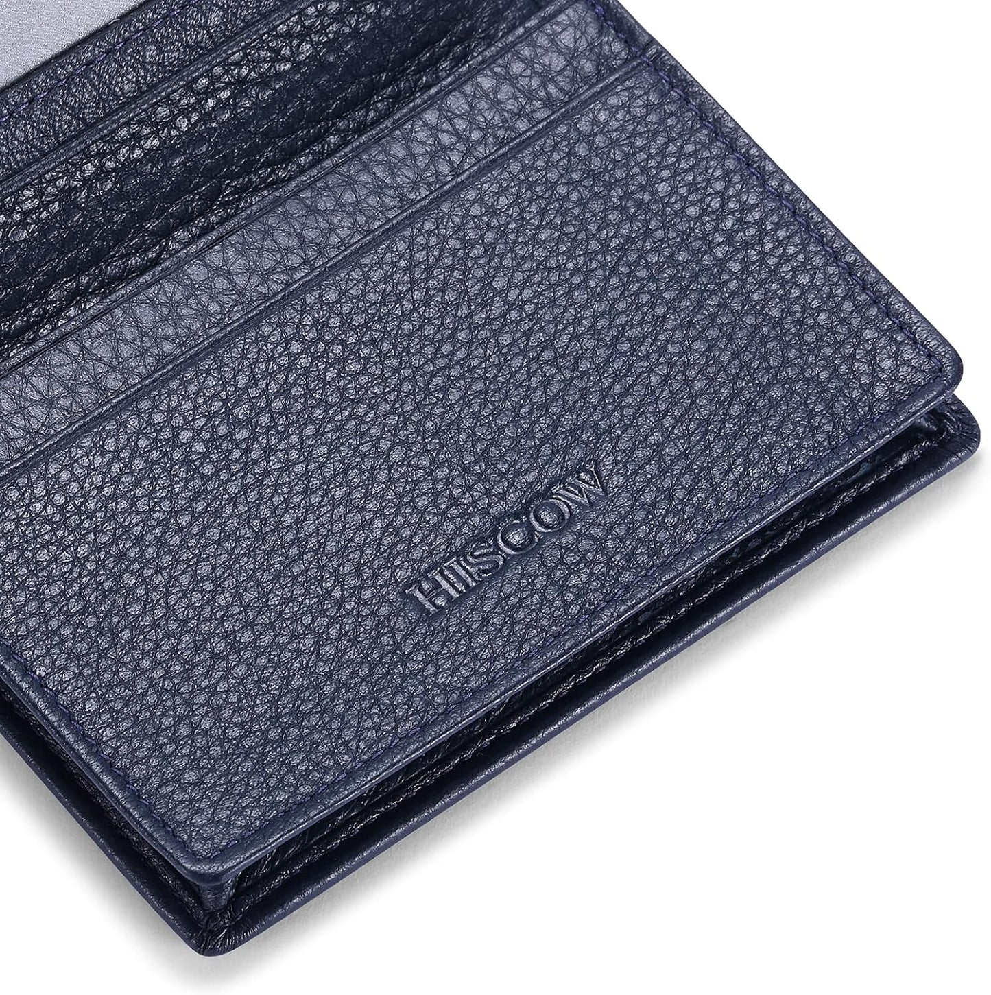 Leather Business Card Case Holder for Men & Women, Italian Calfskin