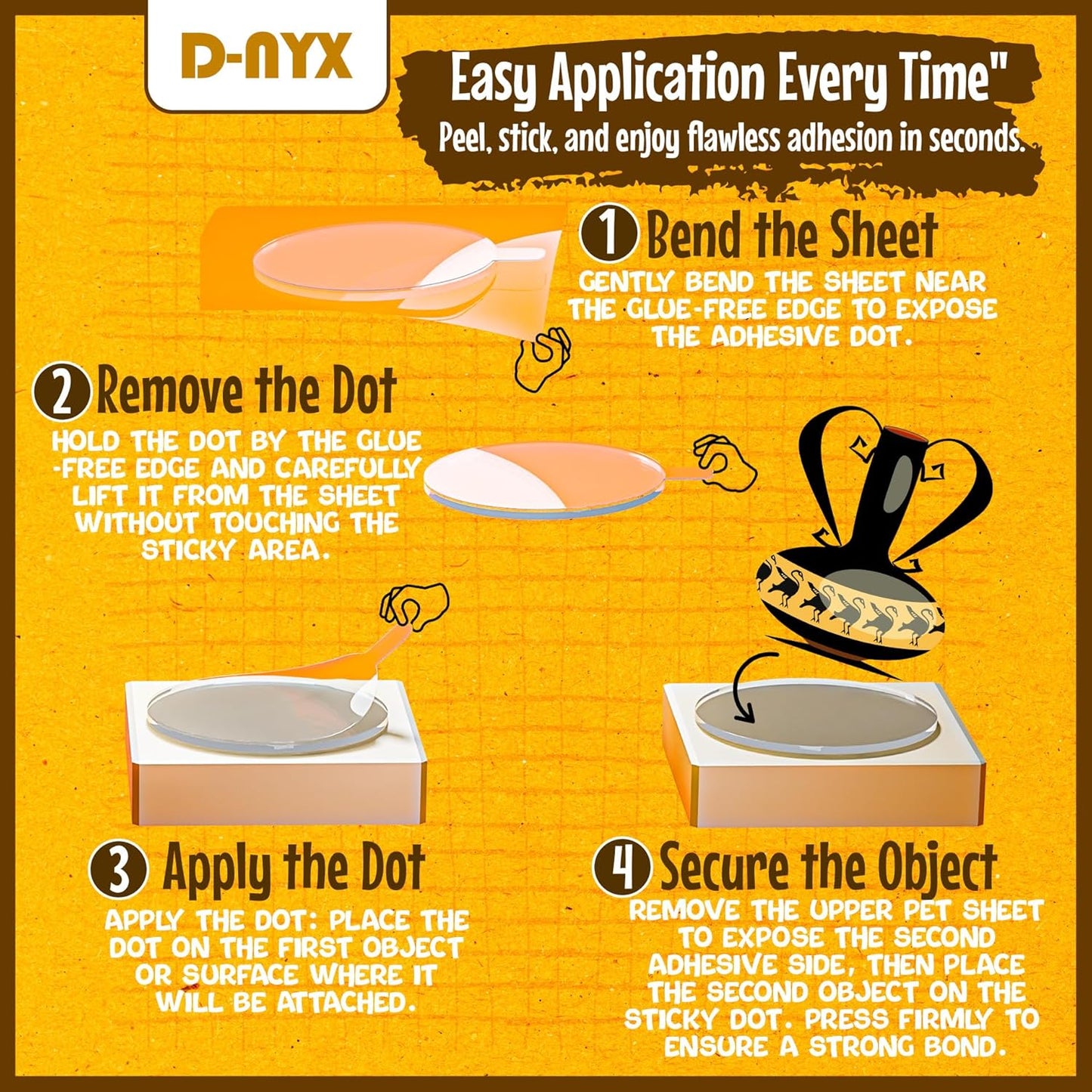 Double Sided Tape Sticky Dot Stickers 280, 350, 450, 550 or 700 Pack Removable Putty No Trace Clear Sticky Tack Waterproof Small Stickers for Festival Decoration Picture (450 Sticky Dots)