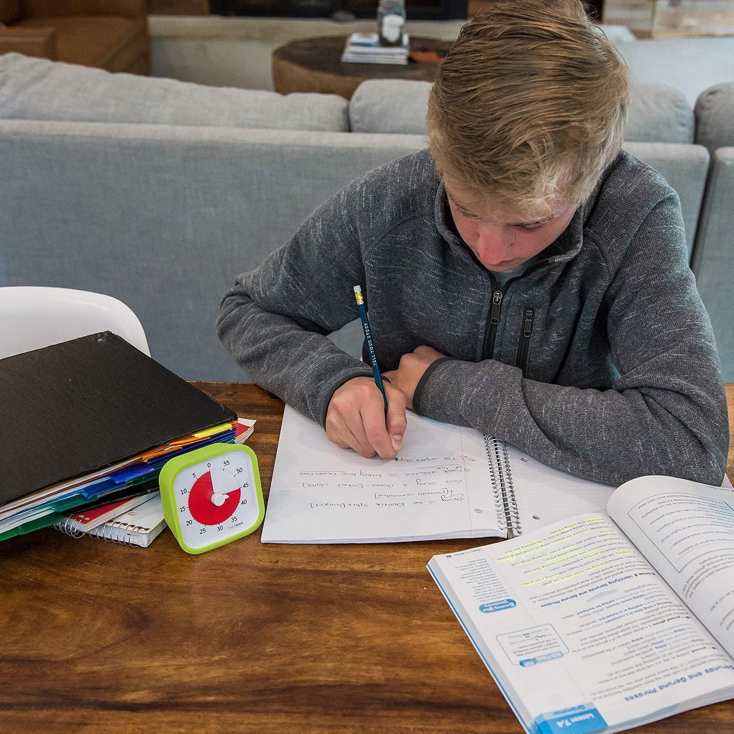 TIME TIMER 60 Minute MOD Education Edition ⁠— Visual Timer for Kids Classroom Learning, Elementary Teachers Desk Clock, Homeschool Study Tool and Office Meetings with Silent Operation (Lime Green)